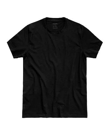 100% Organic Cotton Crew Neck T-shirt - Black