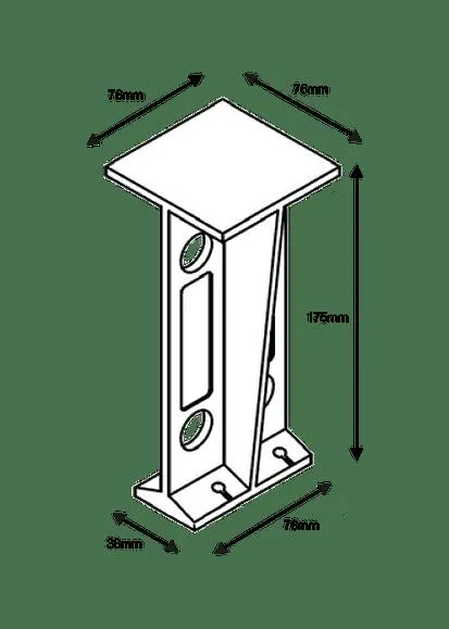 175mm Raised Floor Loft Leg | (Pack 12)