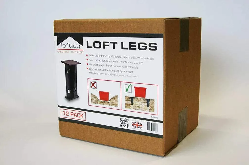 175mm Raised Floor Loft Leg | (Pack 12)