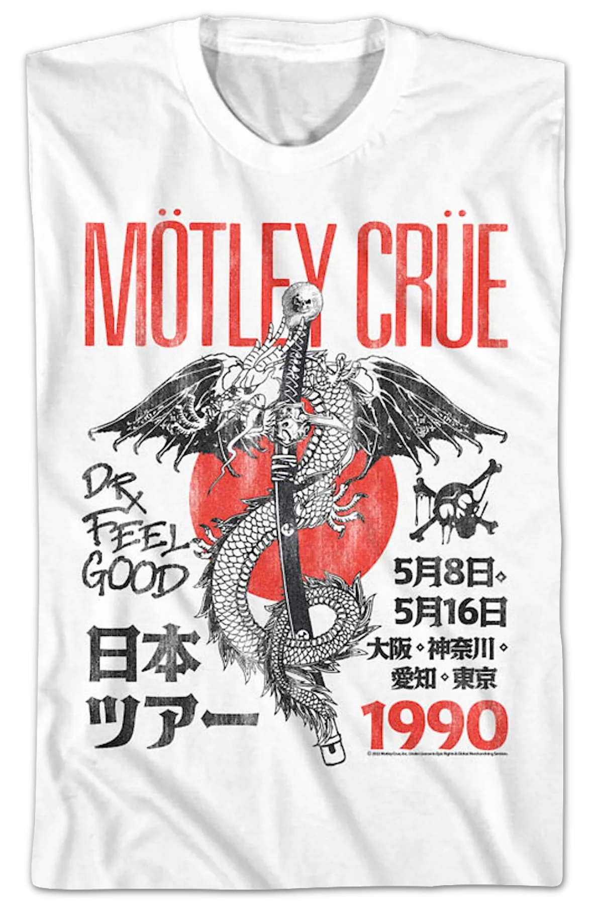 1990 Dr. Feelgood Tour Motley Crue T-Shirt