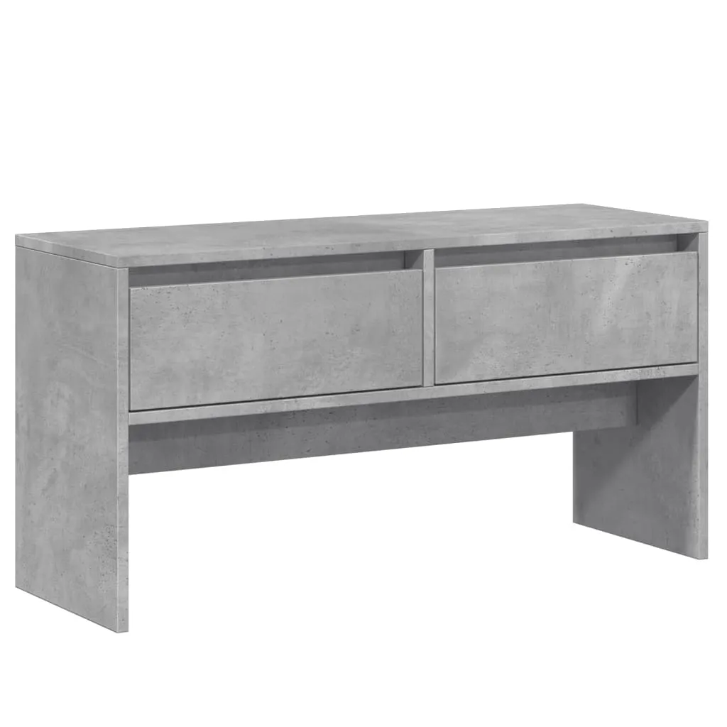 4 Piece Hallway Furniture Set Concrete Grey Engineered Wood