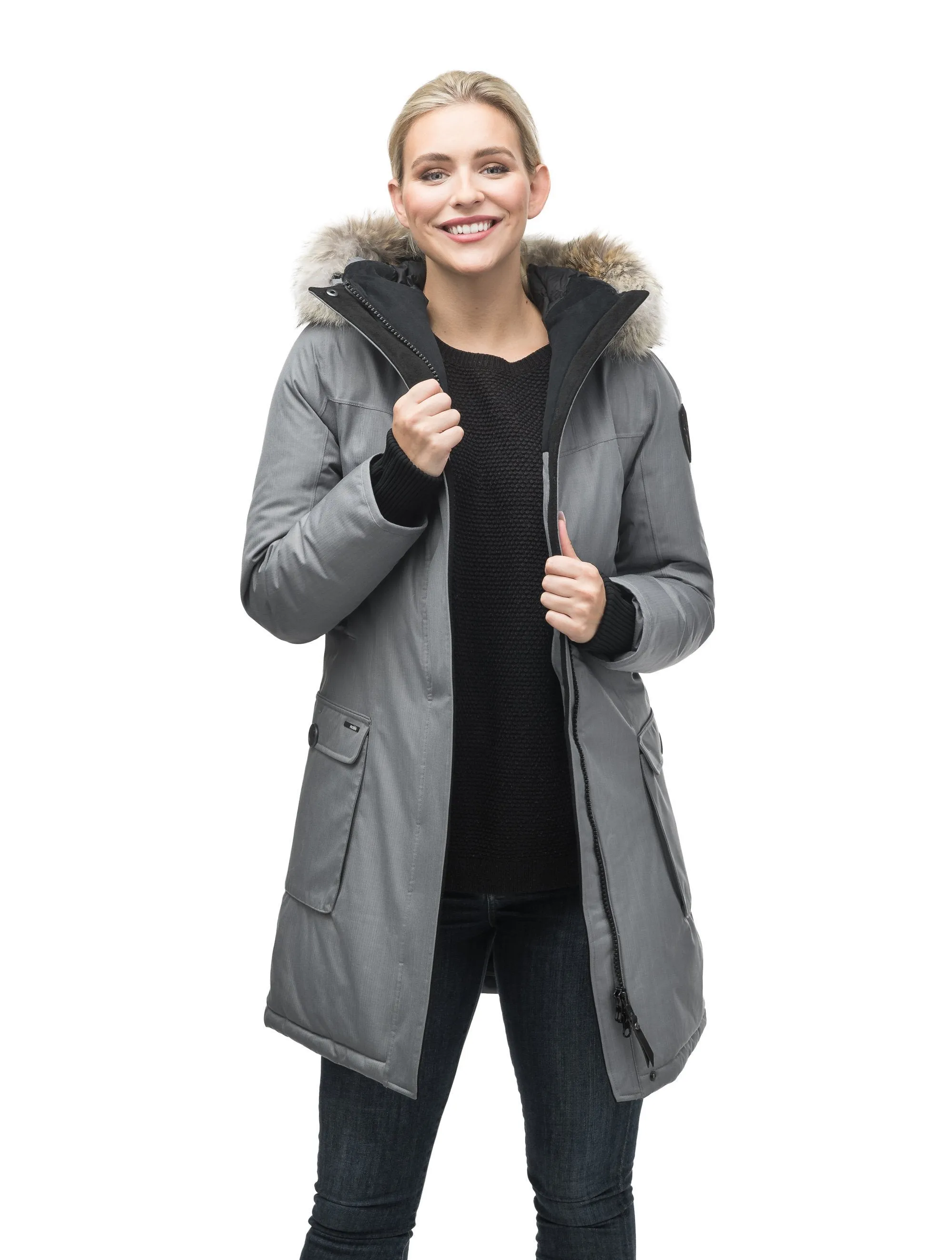 Abby Women's Thigh Length Parka