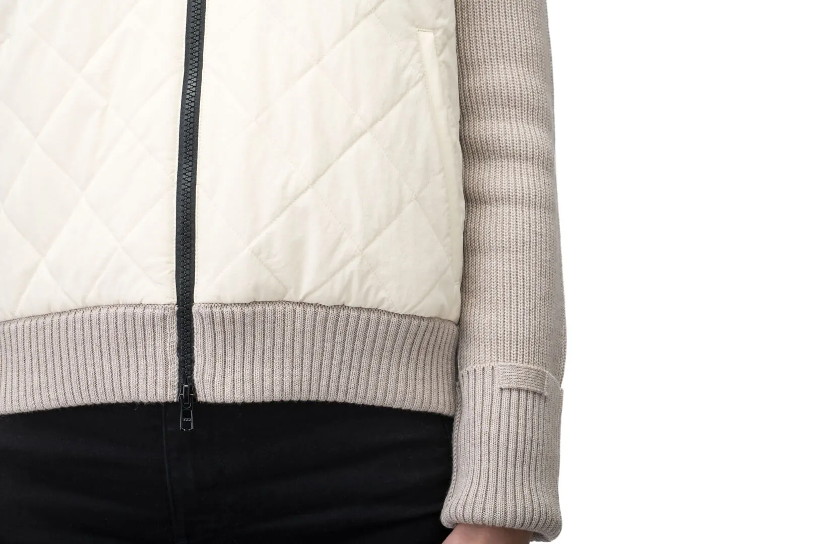 Ada Women's Quilted Full Zip Sweater