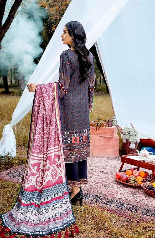 Al Zohaib Wintry Breeze Embroidered Winter Collection with Shawl – WB21-07