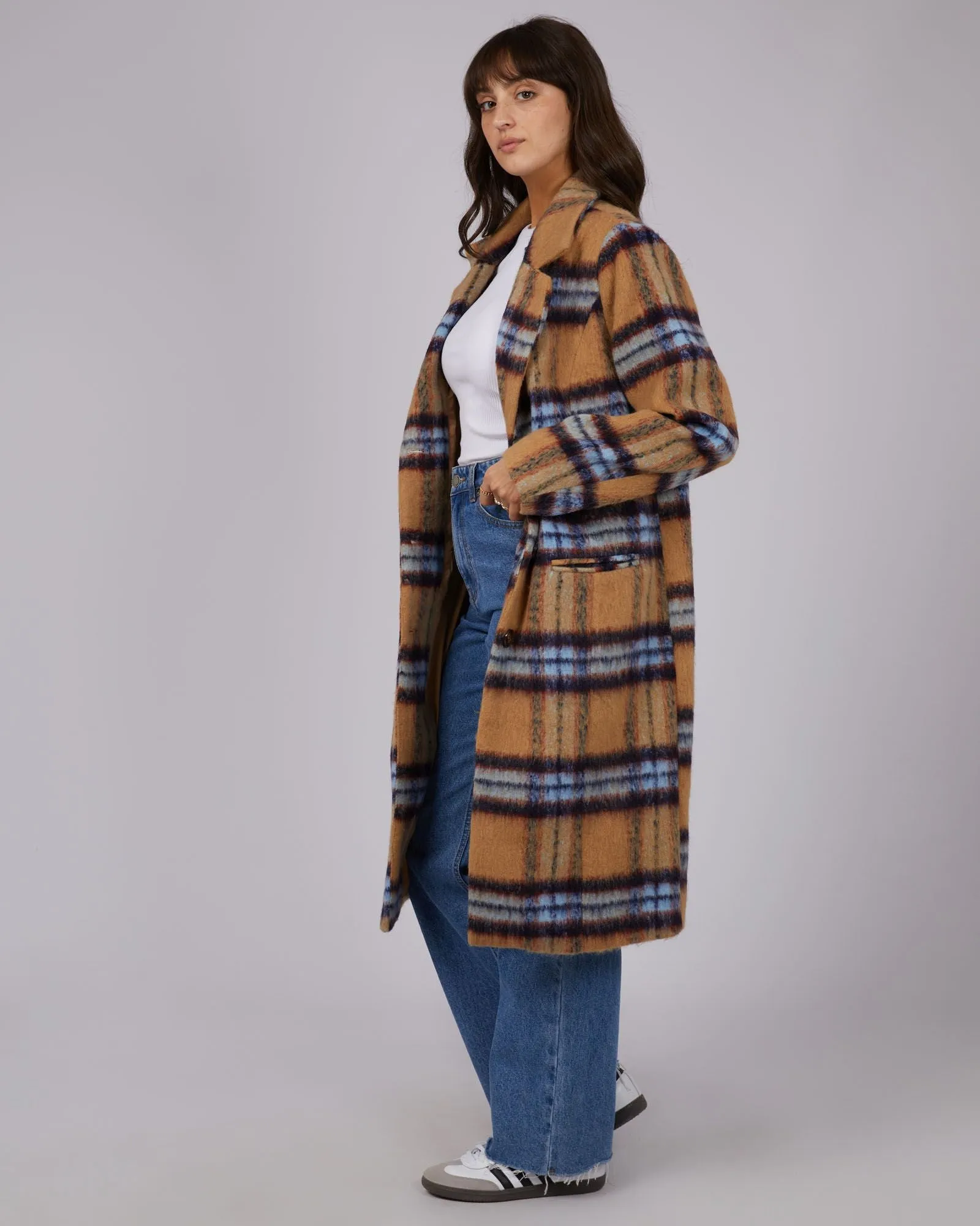 All About Eve Aubrey Check Coat