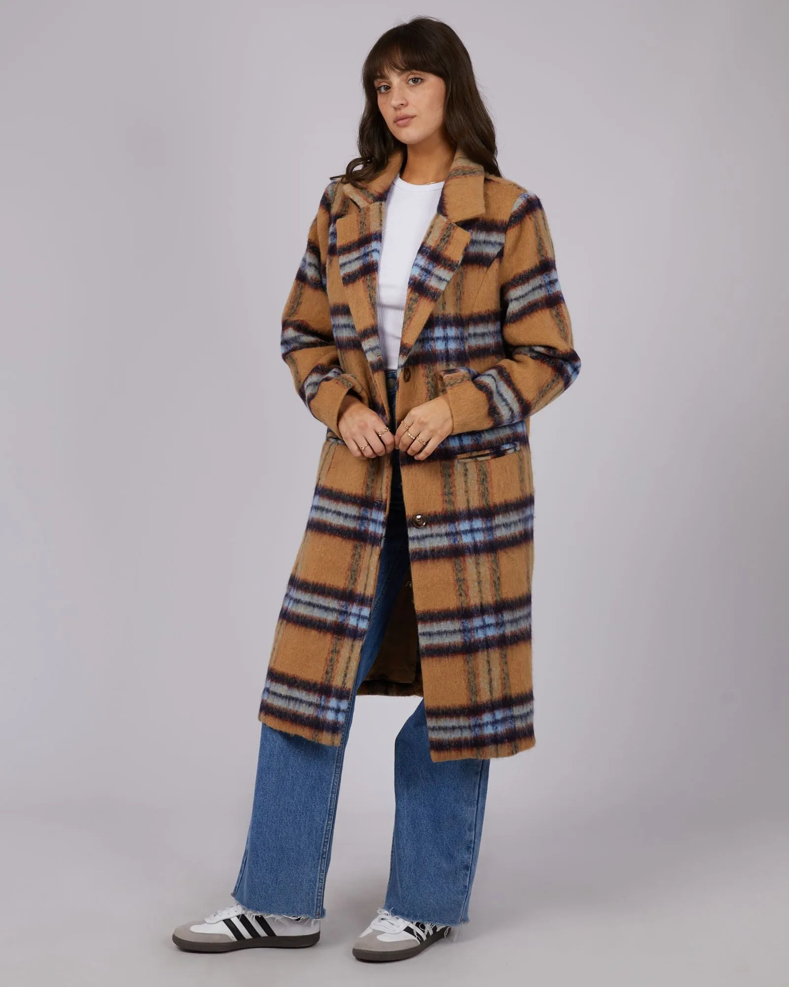 All About Eve Aubrey Check Coat