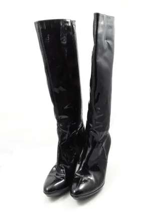 Aquatalia Patent Leather Knee High Boots