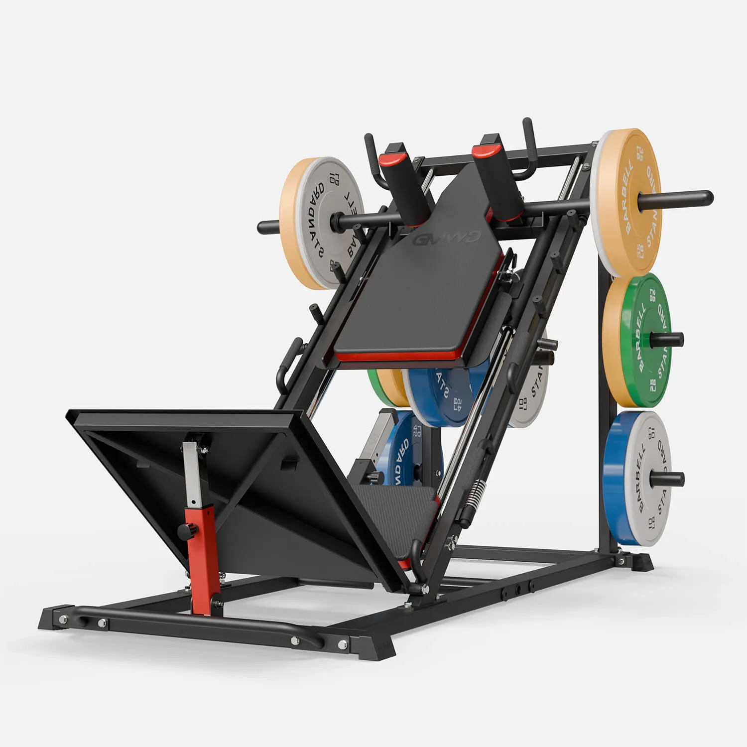 Arete™ 3-In-1 Leg Press Hack Squat Machine With Calf Block