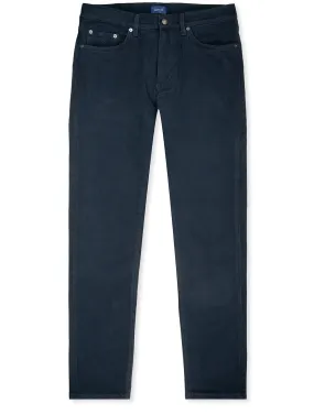 Arley Regular Fit Soft Twill Jeans Navy