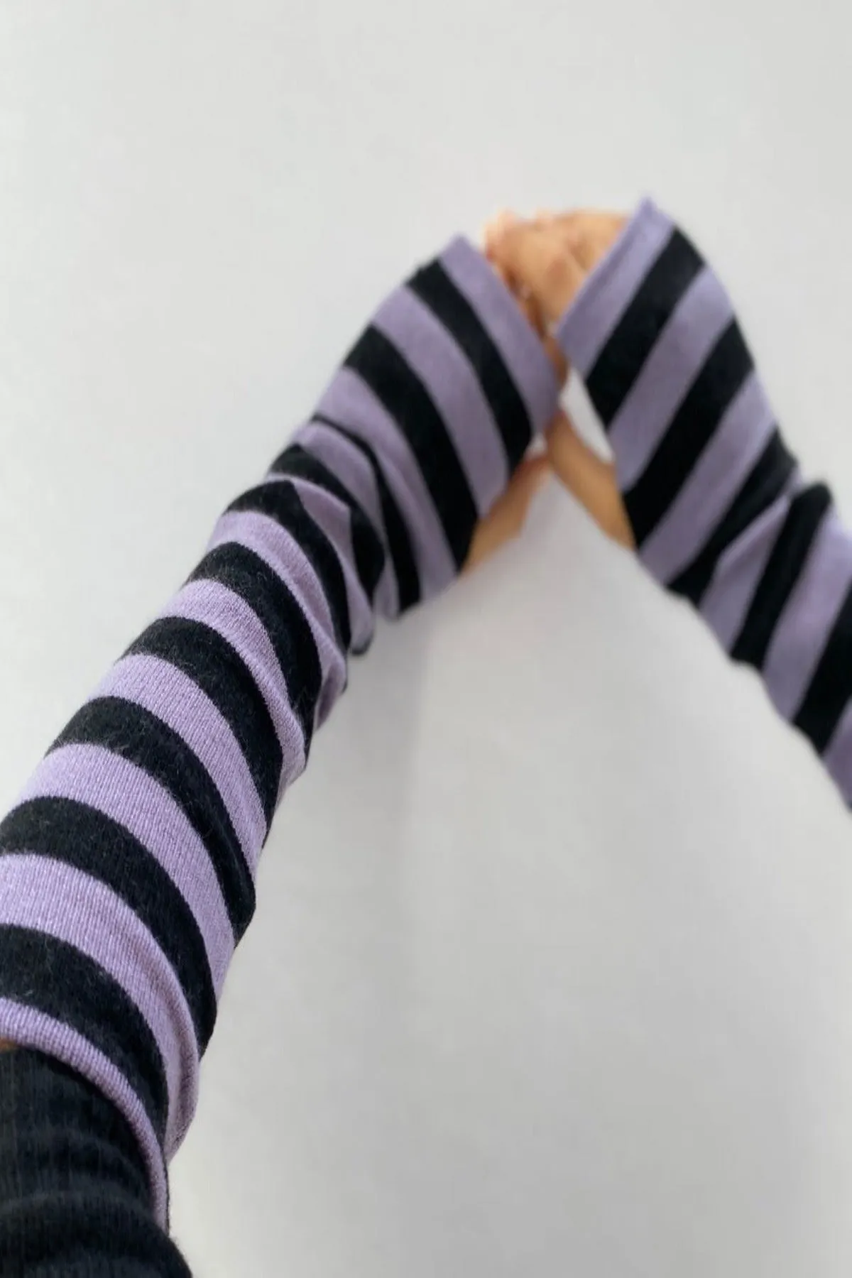 Arm warmers lavender/ black