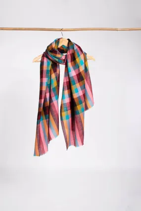 Artisan Crafted Multicolor Kashmiri Pure Pashmina Shawl  - DORSET