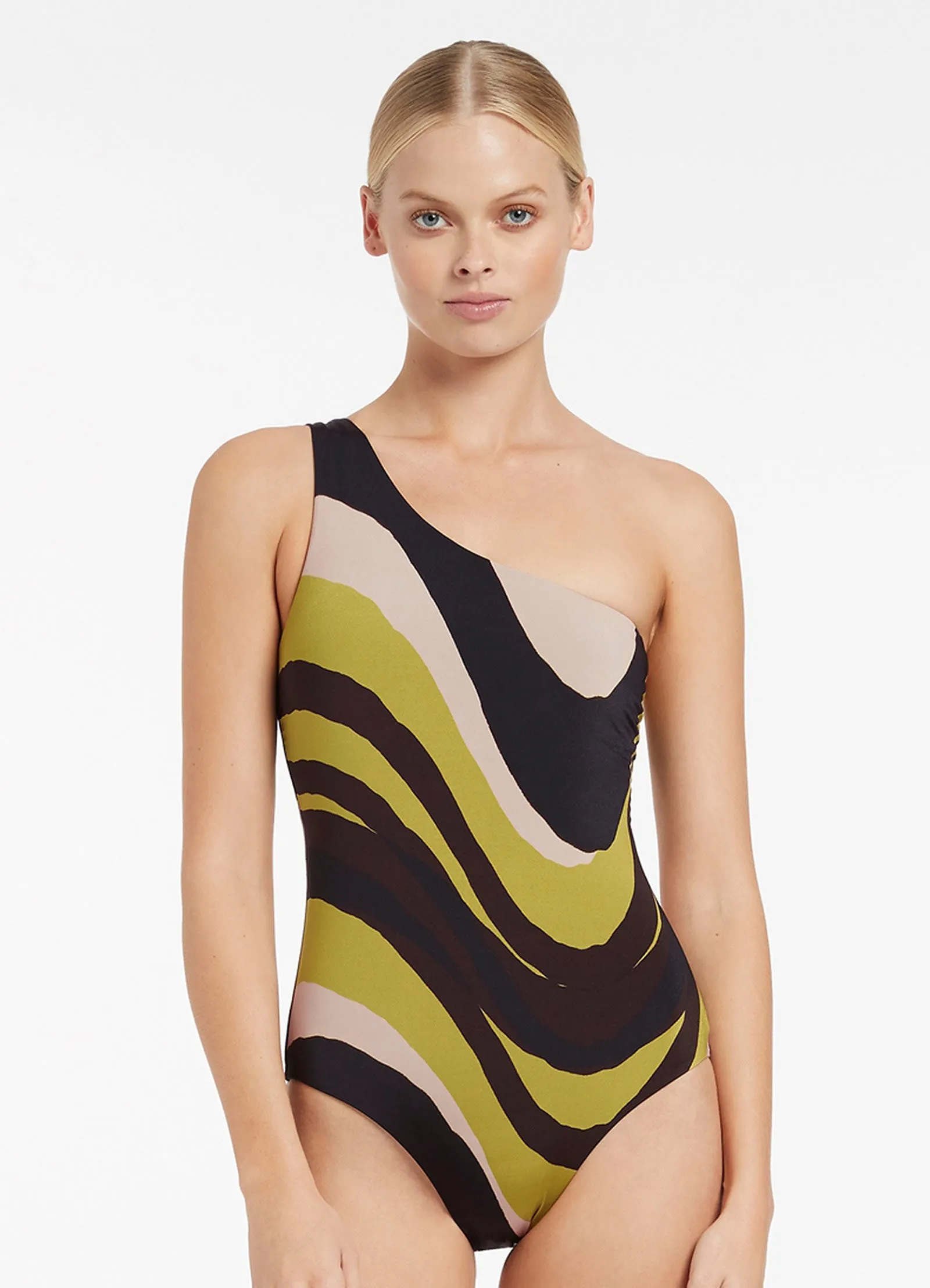 Ascenso One Shoulder One Piece - Citrus