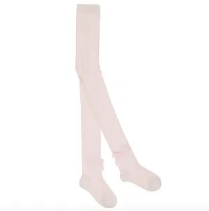 AW22 Patachou Girls Pink Velour Bow Tights