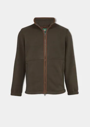 Aylsham Men's Fleece Jacket In Green - Regular Fit