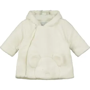 Baby Boys Axel Fleece Ivory Jacket with Teddy