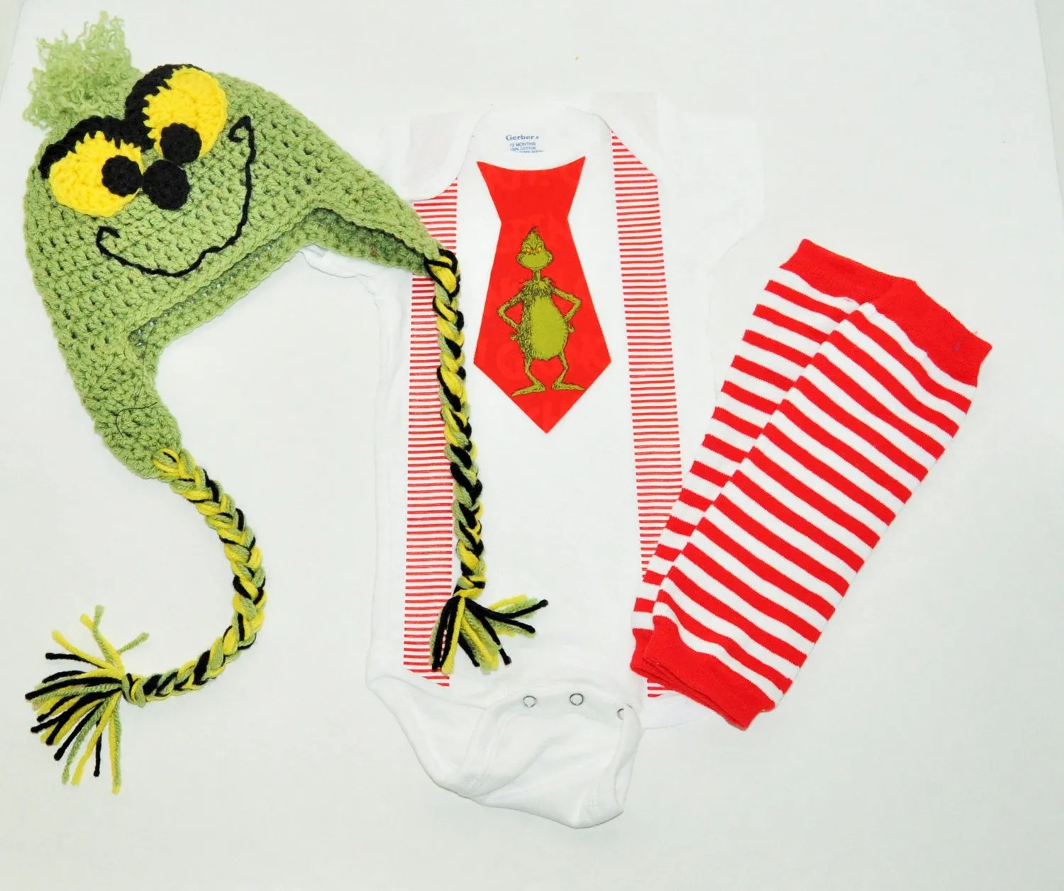 baby/toddler grinch set, grinch hat, leg warmers,grinch photo prop, grinch cake smash, grinch outfit, grinch cake smash, holiday cake smash