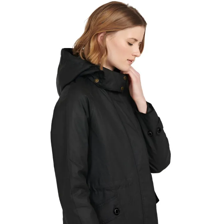 Barbour Ladies Cannich Wax Jacket - Black/Modern