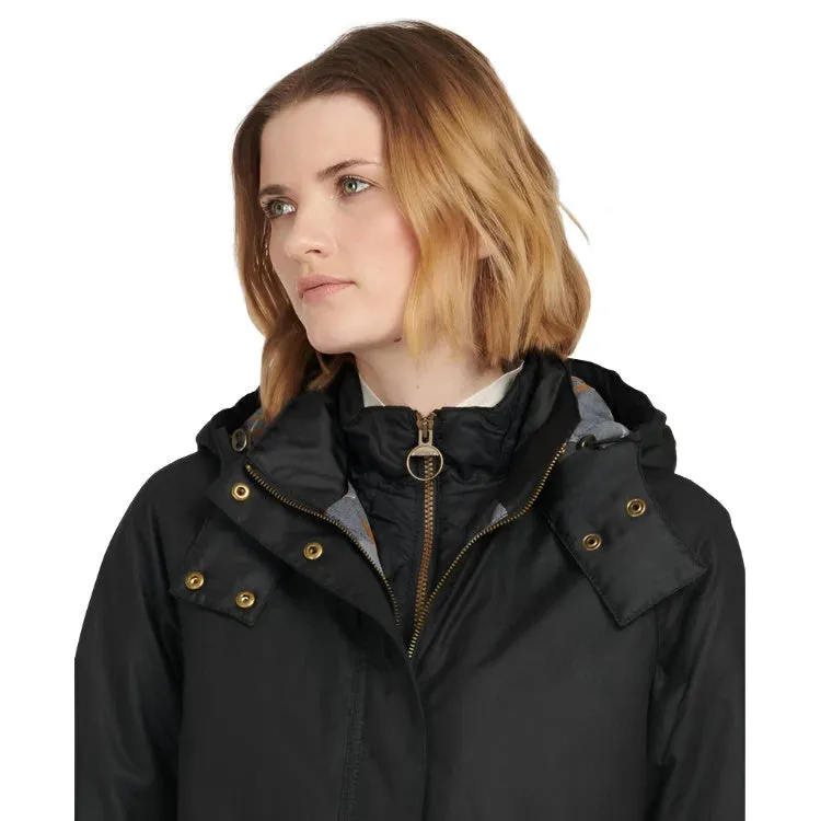 Barbour Ladies Cannich Wax Jacket - Black/Modern