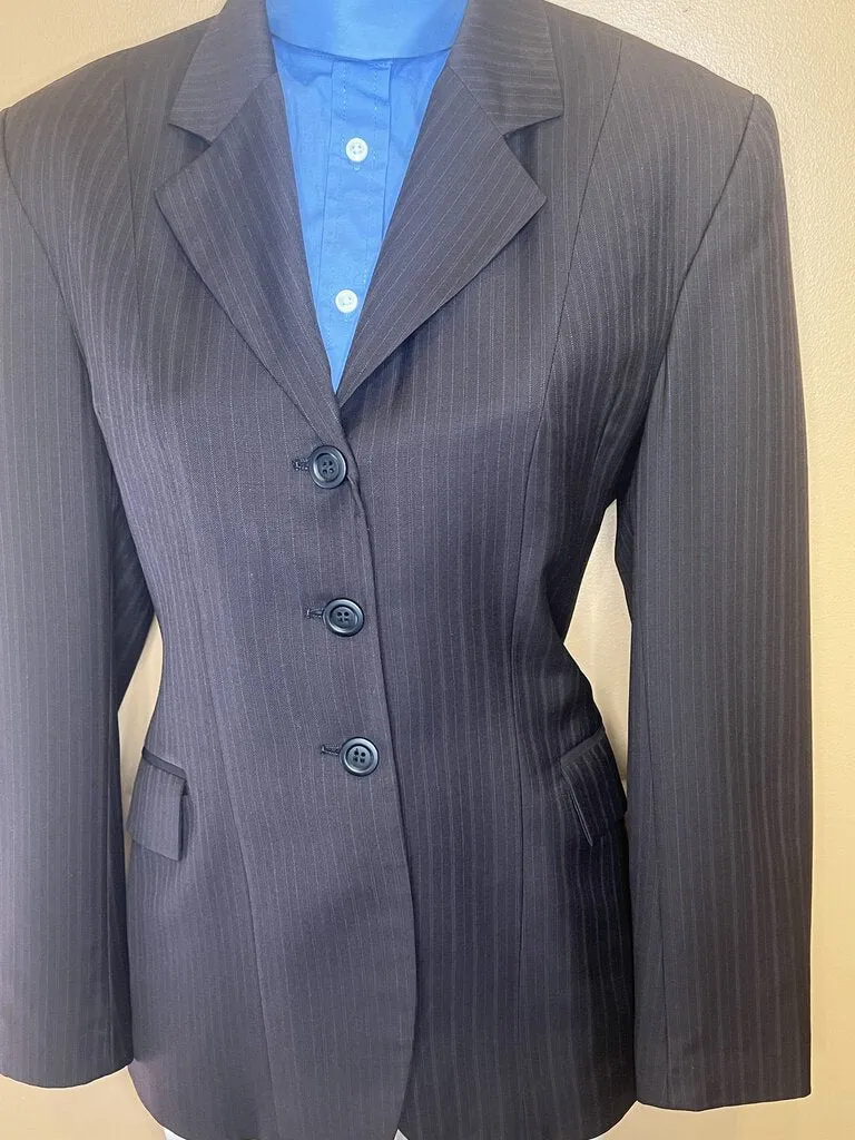 BLACK WITH BLUE STRIPE HUNT COAT