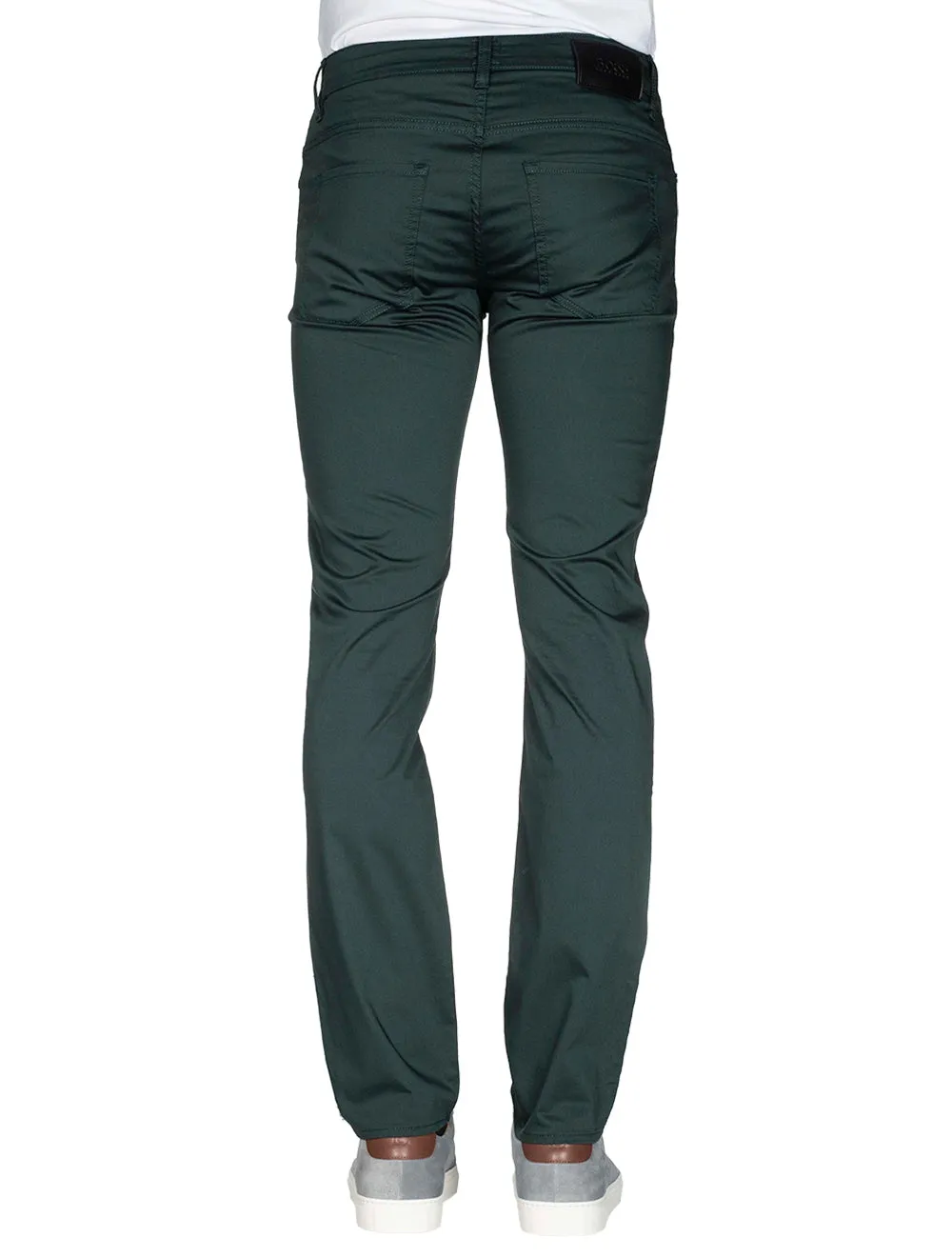 Boss Delaware3 Slim-Fit Jeans in Comfort Stretch Denim Green