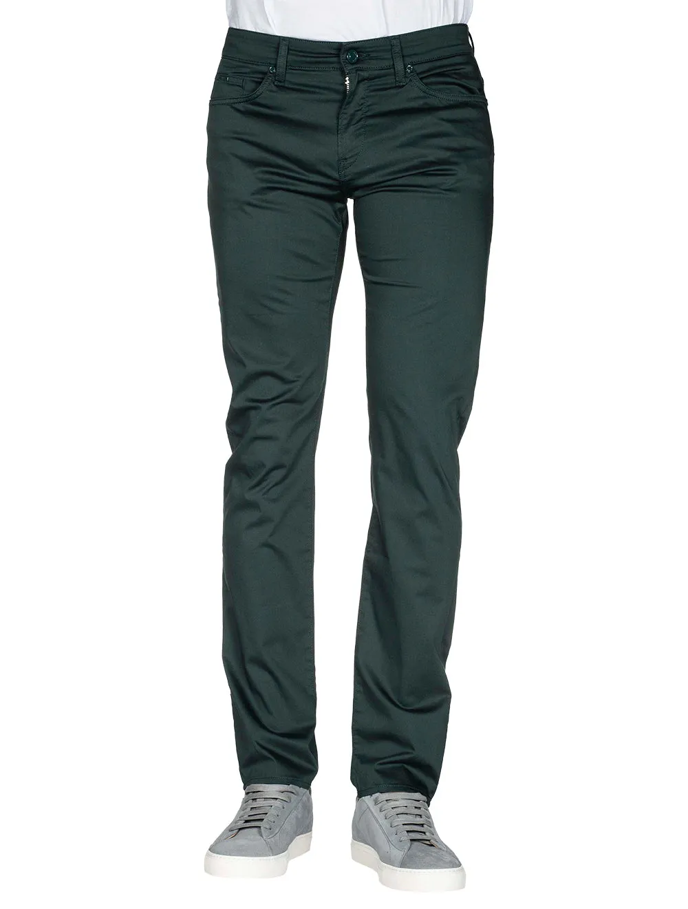 Boss Delaware3 Slim-Fit Jeans in Comfort Stretch Denim Green