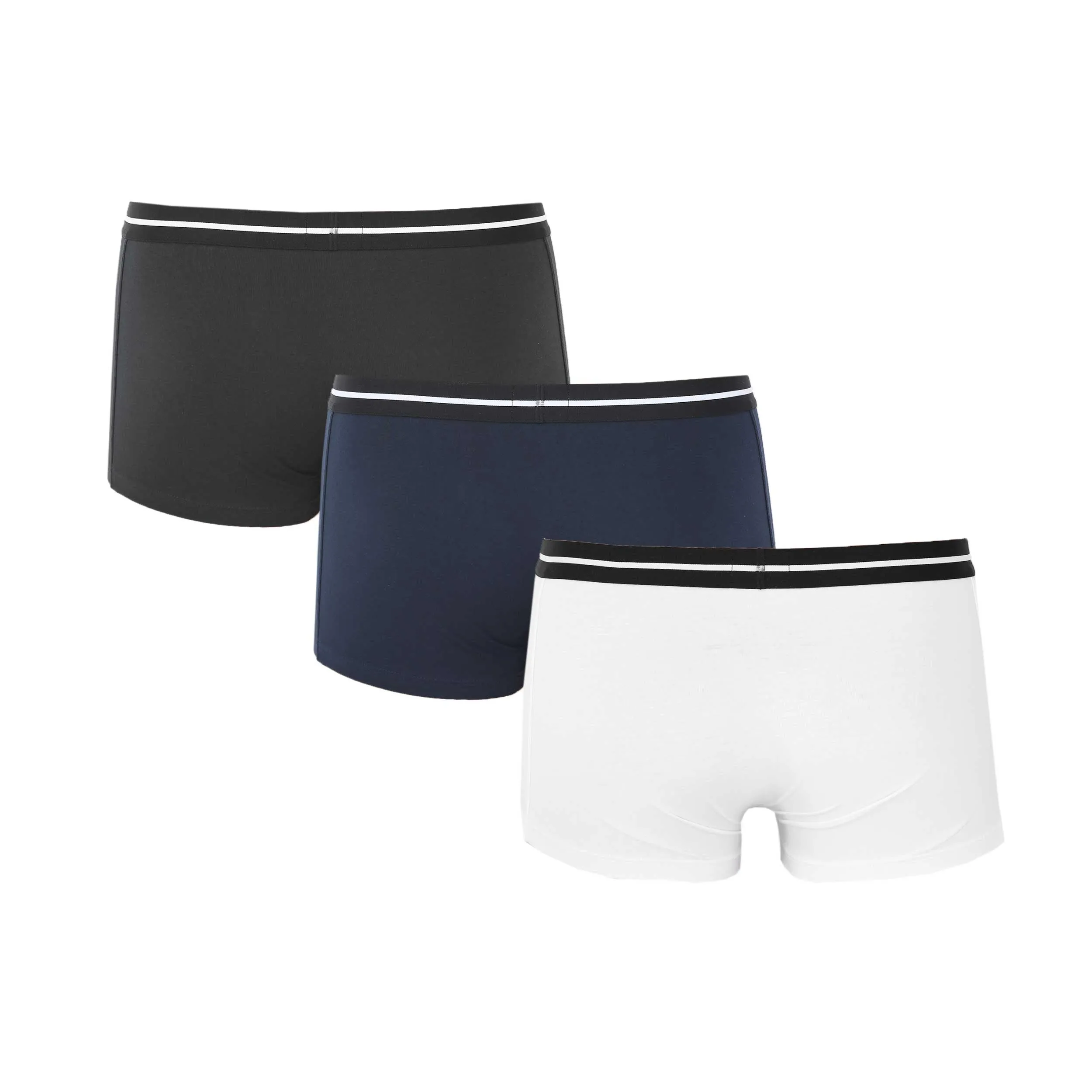 BOSS Trunk 3P Bold Underwear in Black, Navy & White