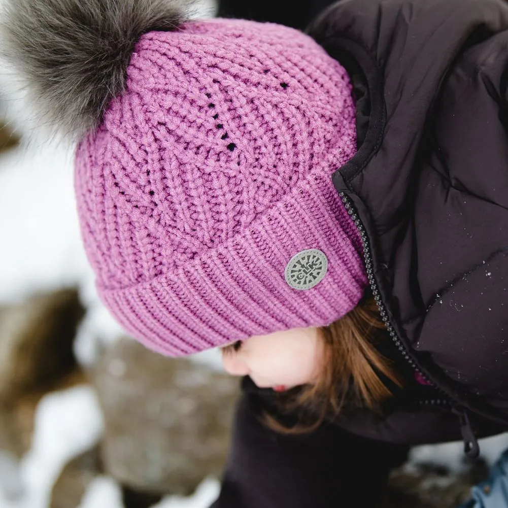 Calikids Cashmere-Feel Knit Windproof Winter Hat