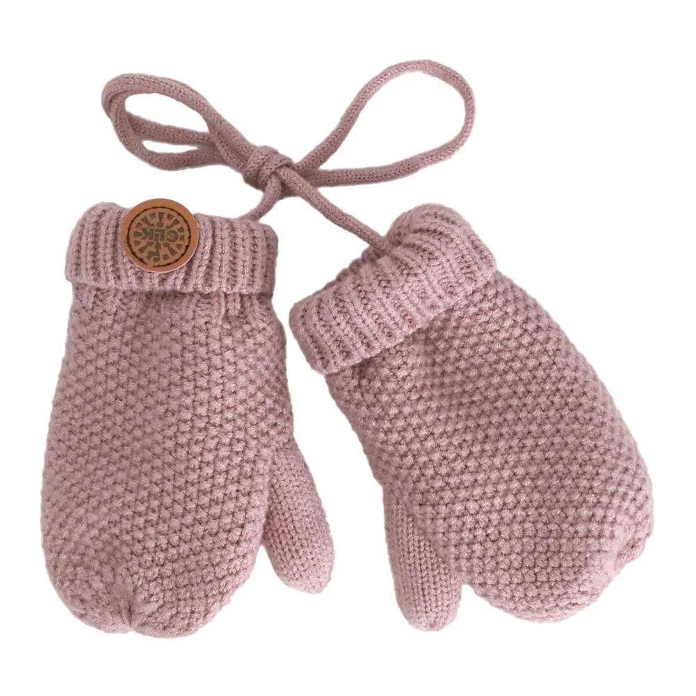 Calikids Cashmere-Feel Knit Winter Mittens