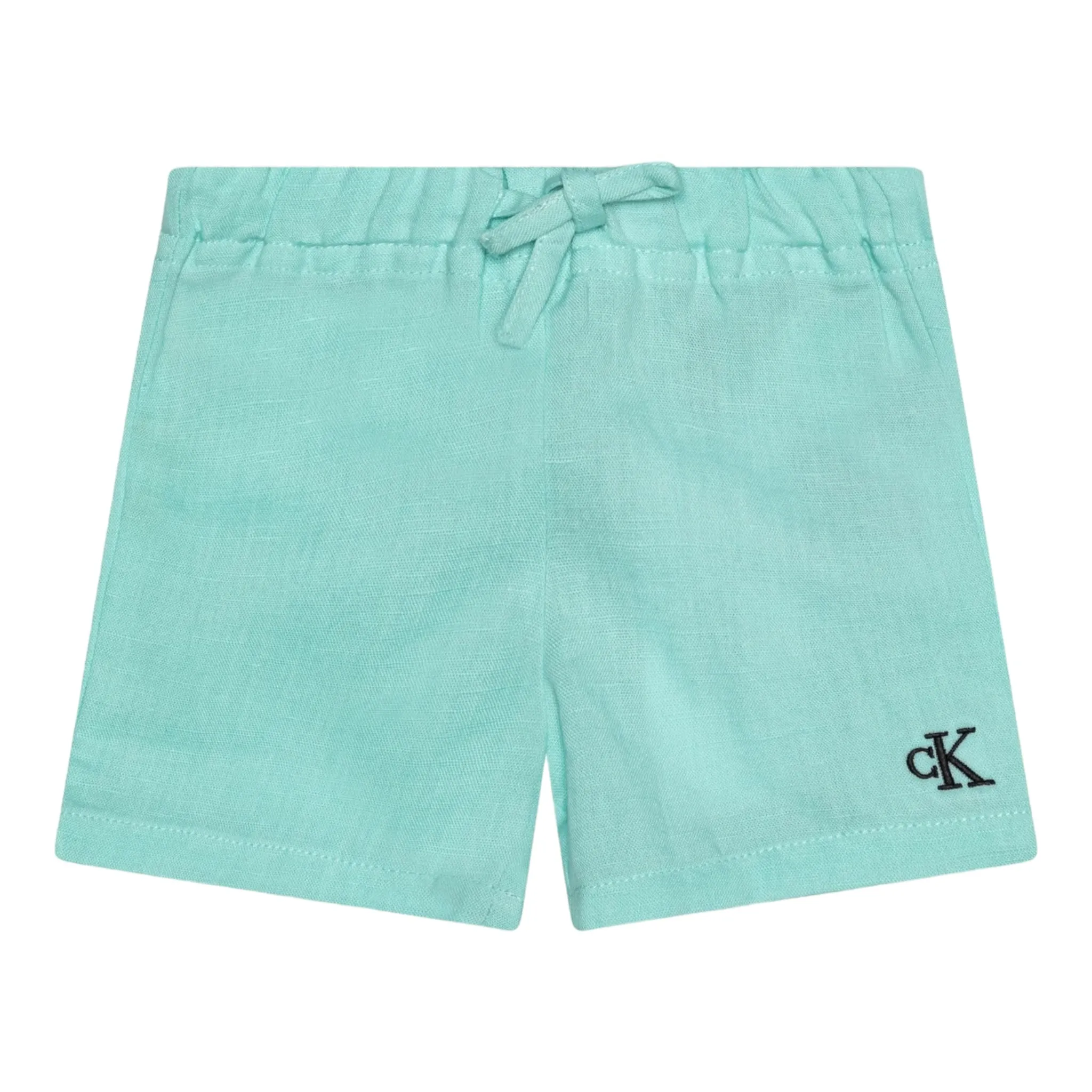 Calvin Klein - 2 piece aqua linen shorts outfit