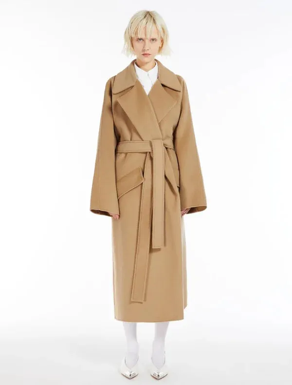 Cashmere-Blend Robe Coat