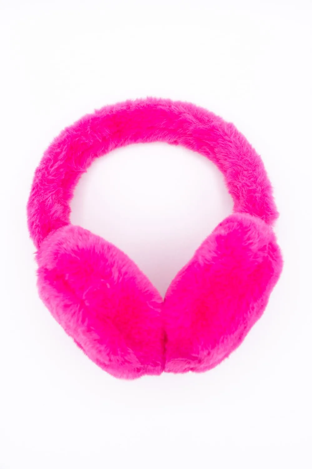 C.C. Faux Fur Earmuffs for Women in Hot Pink | EM-3665-HOTPINK