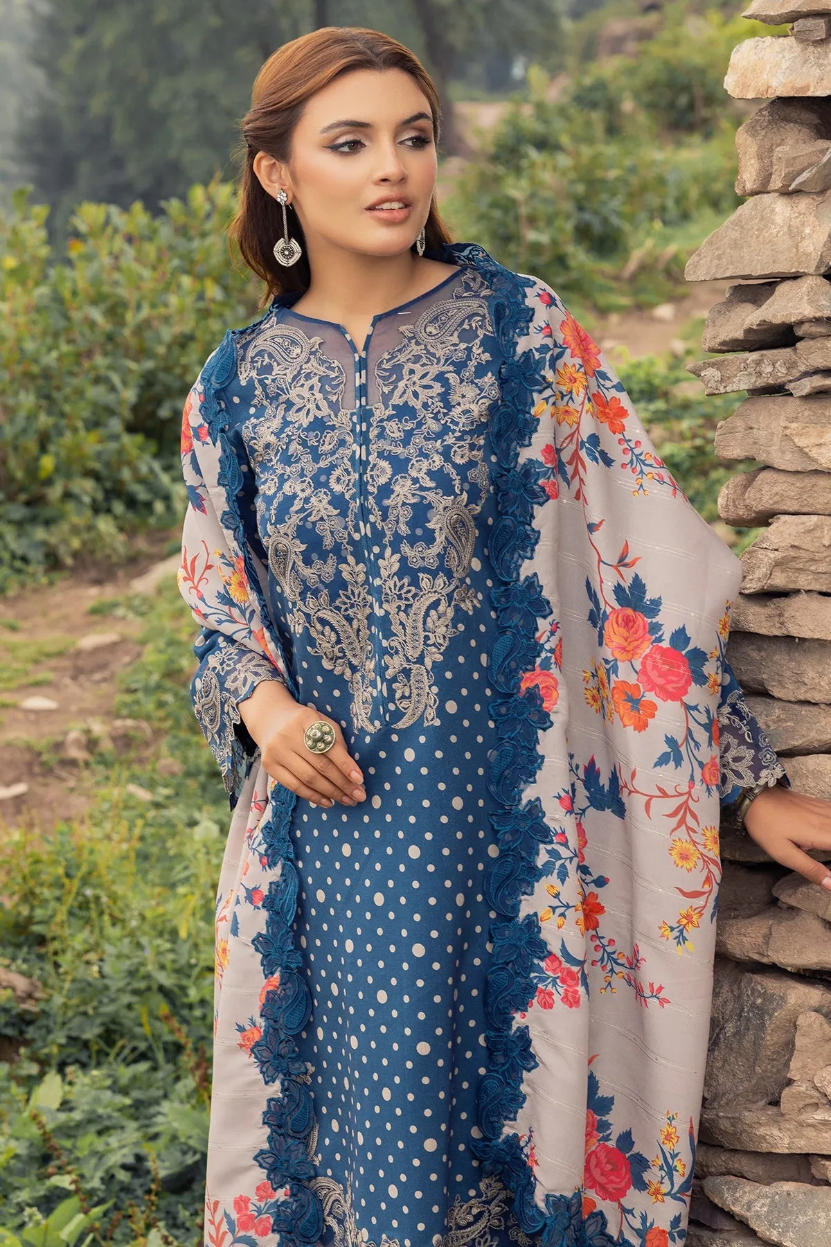 Charizma Combination Fall/Winter with Embroidered Shawl – CCW4-06