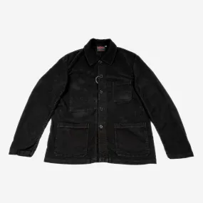 Chore Jacket - Suede OD - Black