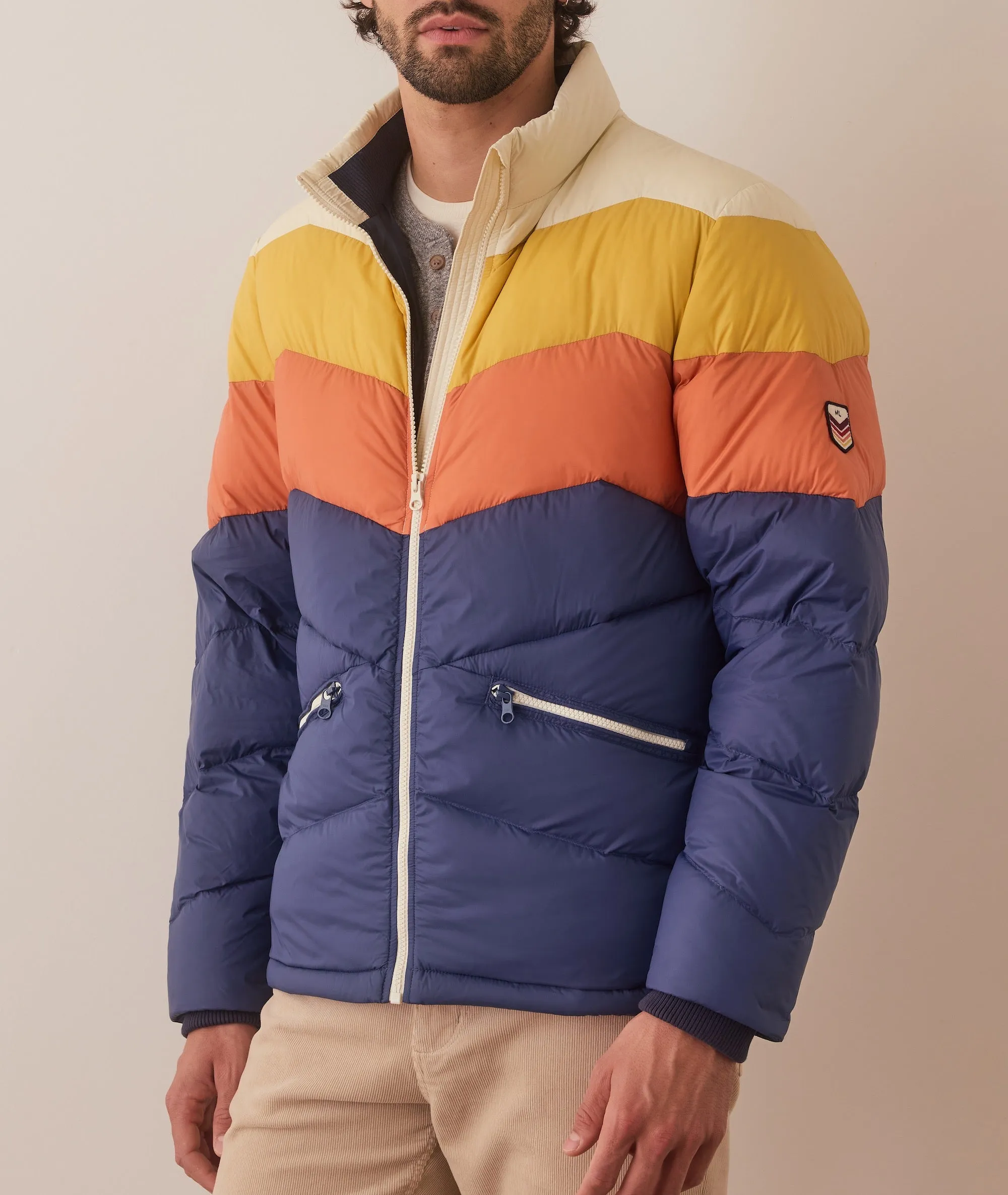 Colorblock Puffer Jacket