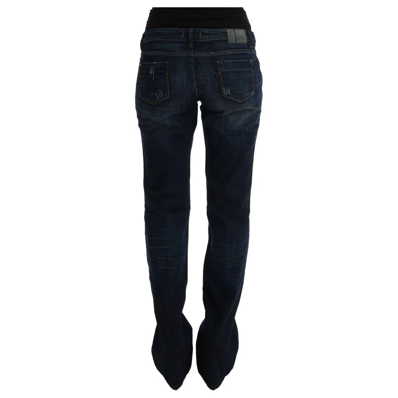 Costume National Elegant Blue Regular Fit Cotton Jeans