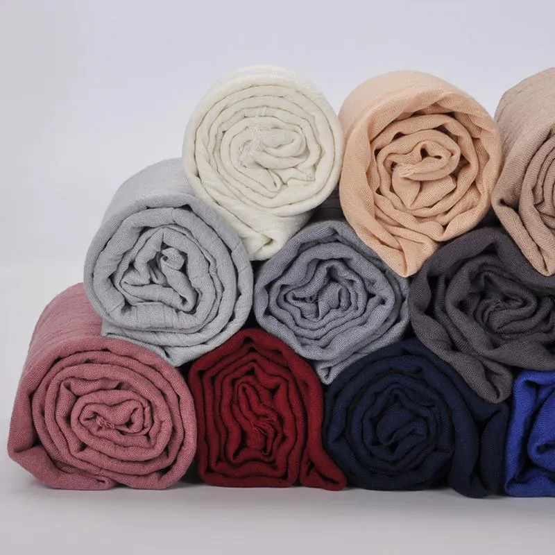 Cotton Linen Vintage Long Shawl Women Scarf Fashion Accessories E1401A