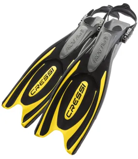 Cressi Frog Plus Fins (Black/Yellow)