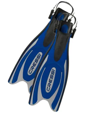 Cressi Frog Plus Fins (Blue/Silver)