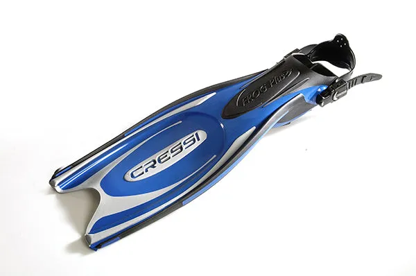 Cressi Frog Plus Fins (Blue/Silver)