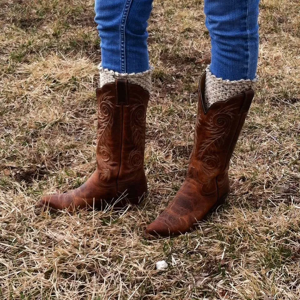 Crochet Pattern for Ainsley Boot Cuff Leg Warmers | Crochet Boot Cuff Pattern | Boot Cuff Crocheting Pattern | DIY Written Crochet Instructions