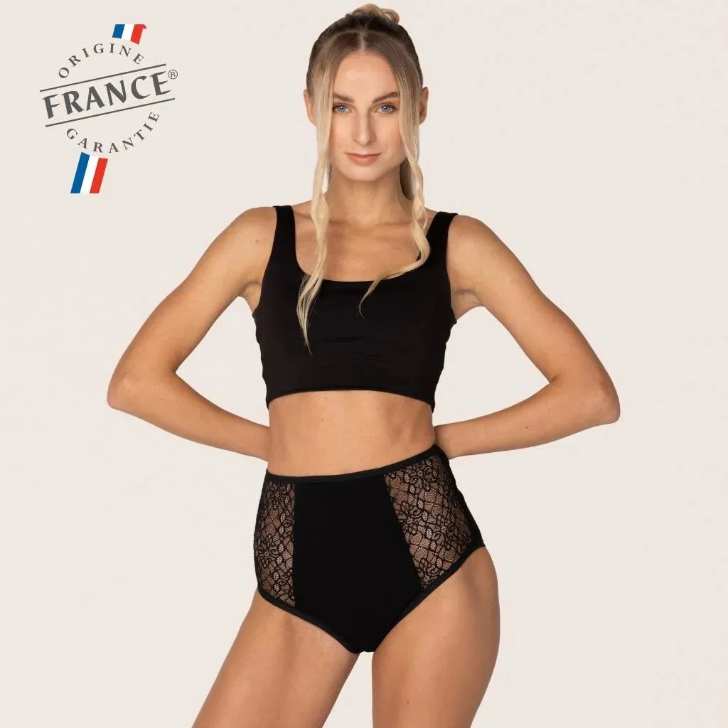 Culotte Menstruelle Taille Haute ORNETA Flux Moyen (Jour)