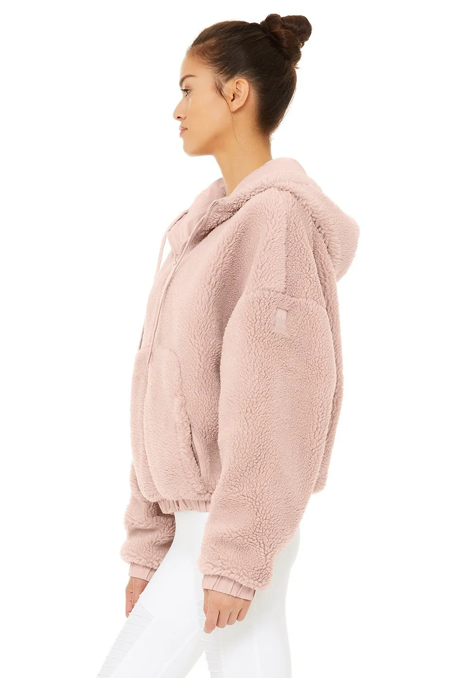 Duality Reversible Sherpa Jacket - Pale Mauve/Scarlet