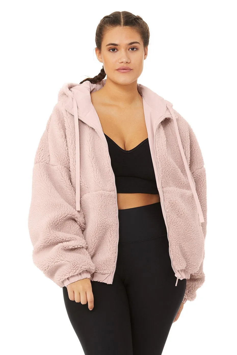 Duality Reversible Sherpa Jacket - Pale Mauve/Scarlet