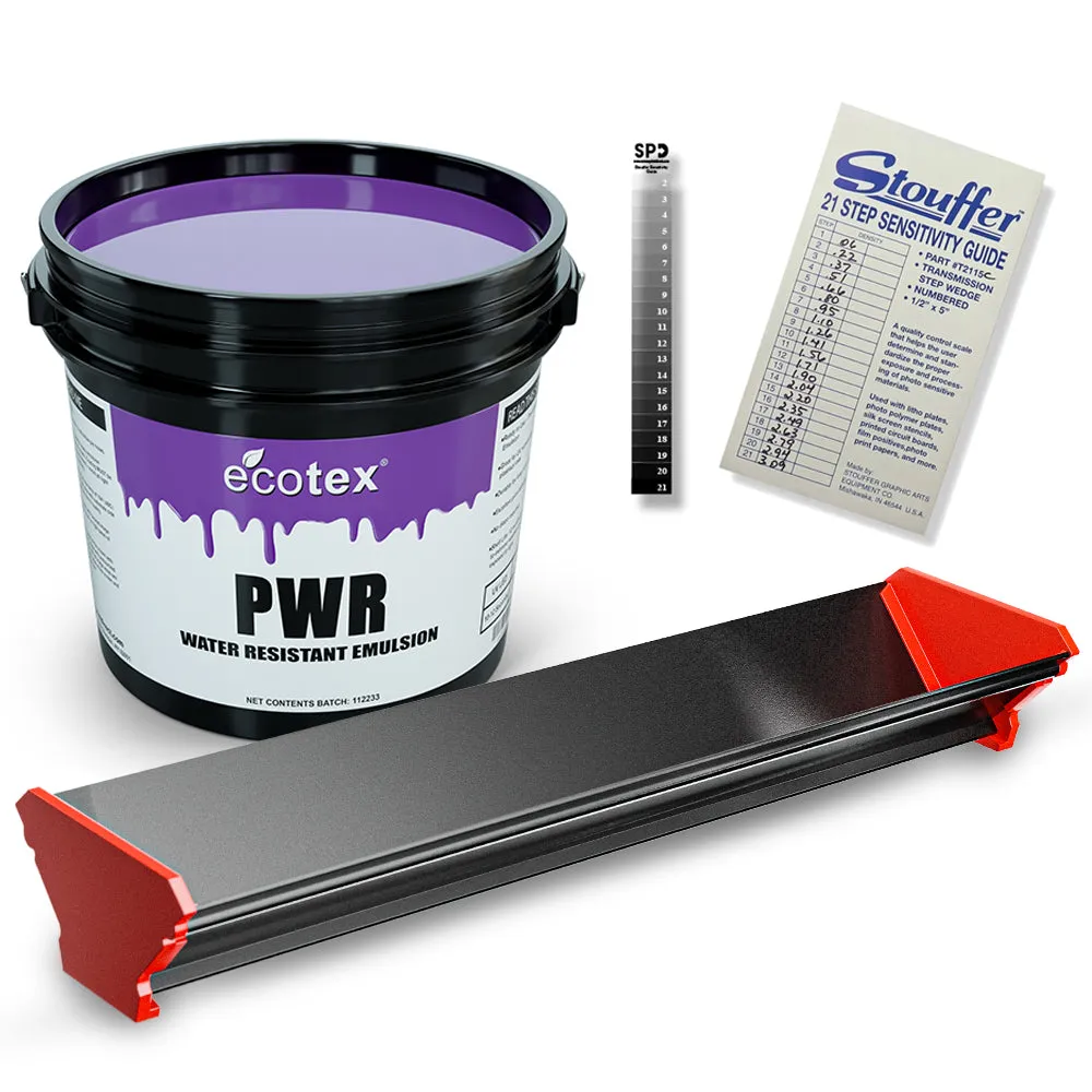 Ecotex® Screen Printing Emulsion Starter Kit for Water Based T-Shirt and Poster Making