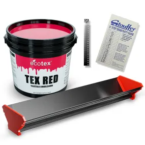 Ecotex® Screen Printing Photo Emulsion Starter Kit for Plastisol T-Shirt Printing