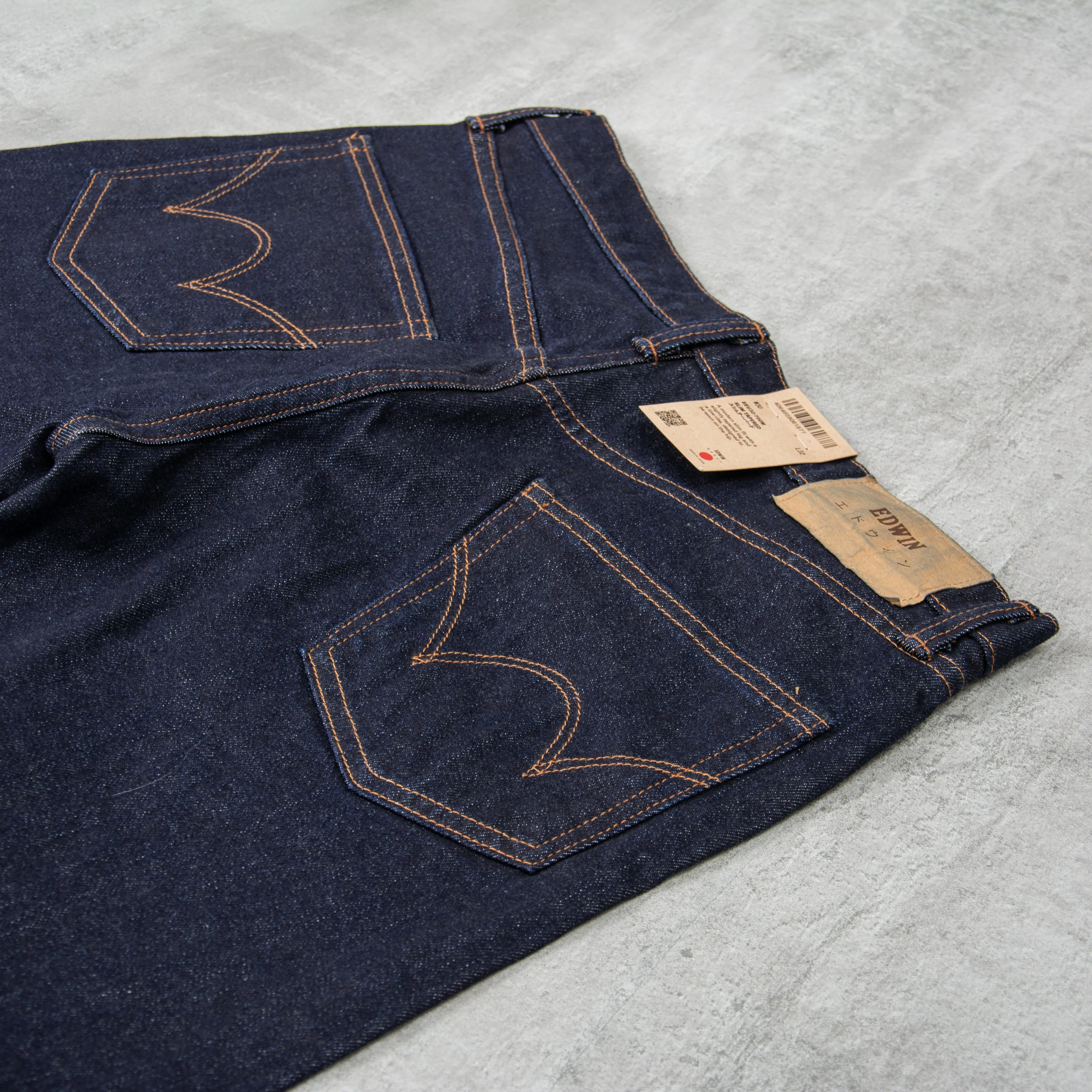 Edwin Slim Tapered Jeans Kaihara Stretch - Pure Indigo Blue Rinse