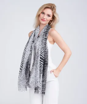 Elodie Scarf - Black/White