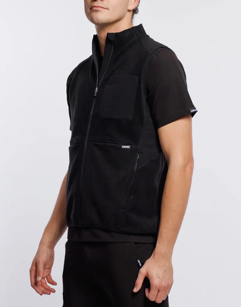 Essential Fleece Vest - Black