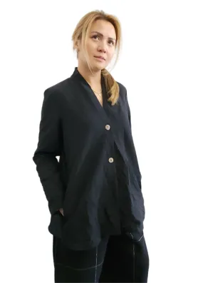 Flare Jacket Wrinkle Material