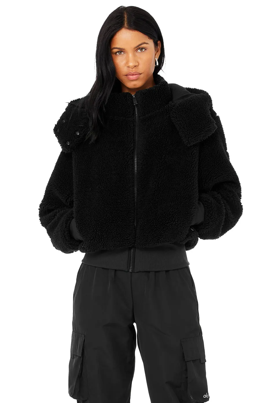 Foxy Sherpa Jacket - Black